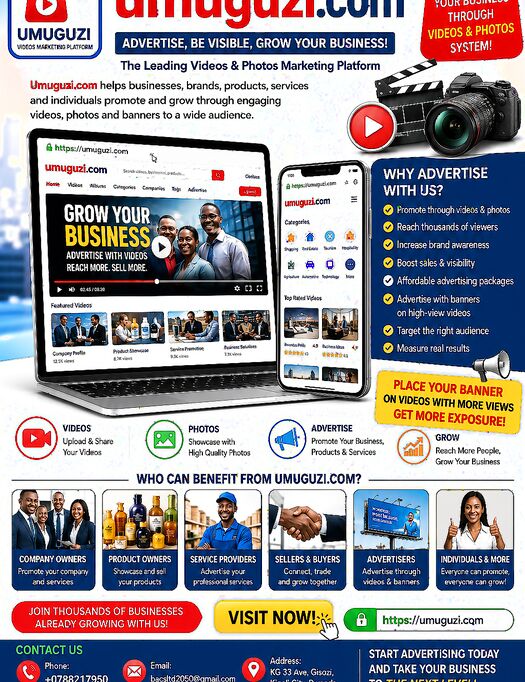 Advertise Your Business Through Videos & Photos on Umuguzi