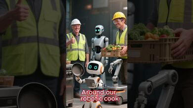Robot Cooking at the Construction Place | Beast Challenge Stories