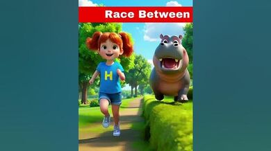 Race Between Lily and Hippopotamus | Beast Challenge Stories