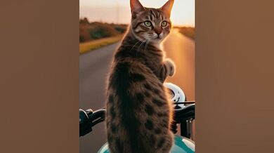 Cat Riding a Motorcycle | Beast Challenge Stories