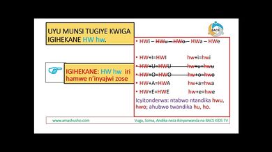 IKINYARWANDA: IGIHEKANE HW-hw