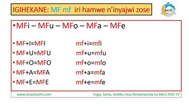 IKINYARWANDA: IGIHEKANE MF-mf