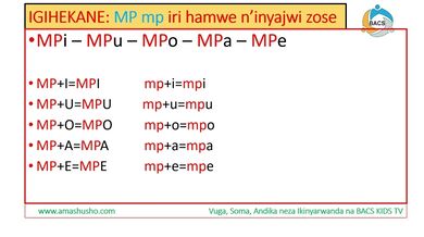 IKINYARWANDA: IGIHEKANE MP-mp
