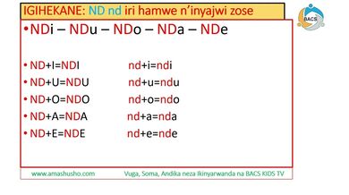 IKINYARWANDA: IGIHEKANE ND-nd