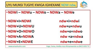 IKINYARWANDA: IGIHEKANE NDW-ndw