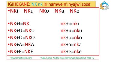 IKINYARWANDA: IGIHEKANE NK-nk