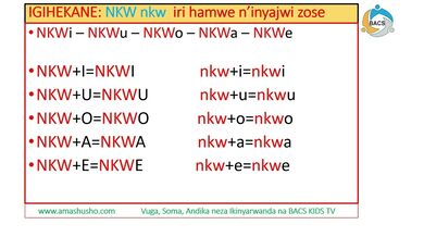 IKINYARWANDA: IGIHEKANE NKW-nkw