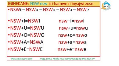 IKINYARWANDA: IGIHEKANE NSW-nsw