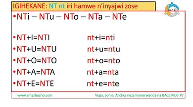 IKINYARWANDA: IGIHEKANE NT-nt
