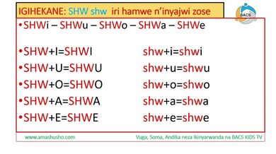 IKINYARWANDA: IGIHEKANE SHW-shw