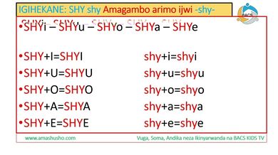 IKINYARWANDA: IGIHEKANE SHY-shy