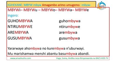 IKINYARWANDA: IGIHEKANE MBYW-mbyw