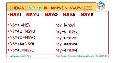 IKINYARWANDA: IGIHEKANE NSY-nsy
