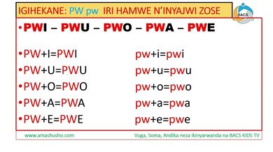 IKINYARWANDA: IGIHEKANE PW-pw