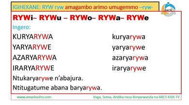 IKINYARWANDA: IGIHEKANE RYW-ryw