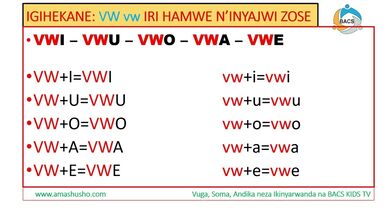IKINYARWANDA: IGIHEKANE VW-vw
