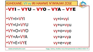 IKINYARWANDA: IGIHEKANE VY-vy