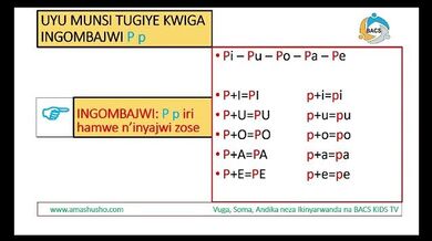 IKINYARWANDA: INGOMBAJWI P-p