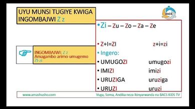 IKINYARWANDA: INGOMBAJWI Z-z