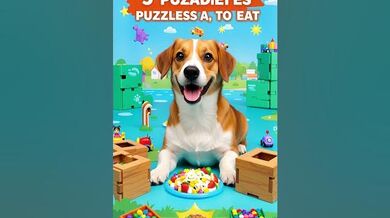This Dog Must Solve 5 Puzzles to Eat