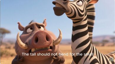 The Giraffe Who Lowered Her Neck | Beast challenge Stories