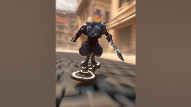 Funny Shorts for Feline ninja with sleek fur | Beast Challenge Stories