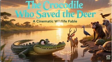 Crocodile Who Saved the Deer | Beast challenge Stories