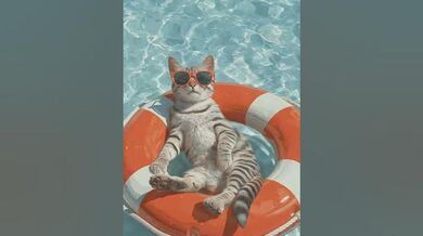 Funny Shorts for Cat lies leisurely | Beast Challenge Stories