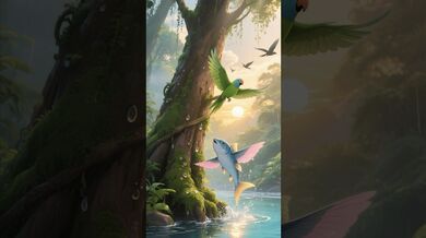 Funny Shorts for Fish Who Climbed a Tree | Beast Challenge Stories