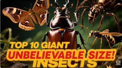 Top 10 Giant Insects on Earth | Beast challenge Stories