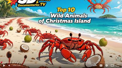 10 Animals of Christmas Island | Beast challenge Stories