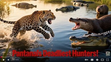 10 Animals of Brazil’s Wetland | Beast challenge Stories