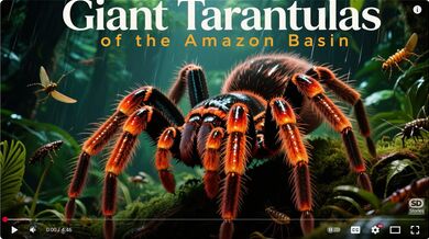 Amazon: Giant Tarantulas | Beast challenge Stories