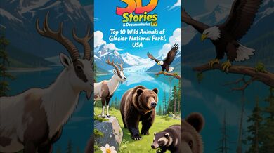 Funny Shorts for Top 10 Animals of Glacier National Park | Beast Challenge Stories