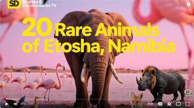 20 Rare Animals of Etosha | Beast challenge Stories