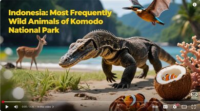 Animals of Komodo National Park | Beast challenge Stories