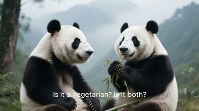 Pandas: black-and-white colored | Beast challenge Stories