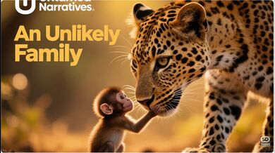 Leopard Adopted a Baby Monkey: | Beast challenge Stories