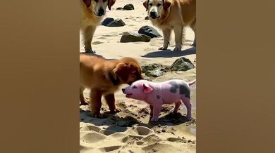 Funny Shorts: Cutest Pig, Bear and Dog | Beast Challenge Stories