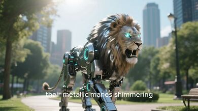 Funny: Robot Lions Protect Their Territory | Beast challenge Stories