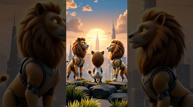 Funny Shorts for: Lion the majesty | Beast Challenge Stories