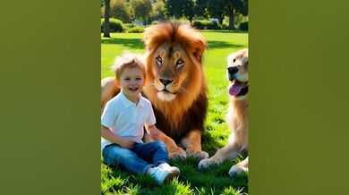 Funny Shorts for Lion Became a Friend! | Beast Challenge Stories