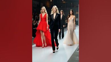 Modeling Walks With Dressing Outfit Style