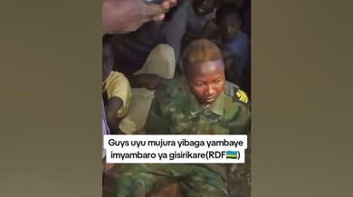 yibaga yambaye imyenda ya RDF